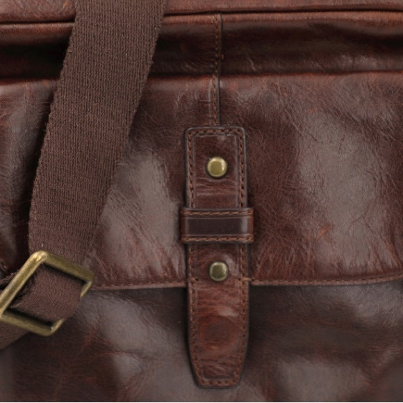 Vintage Fossil Dillon City Unisex Messenger Bag. Excellent Condition. - Picture 4 of 10